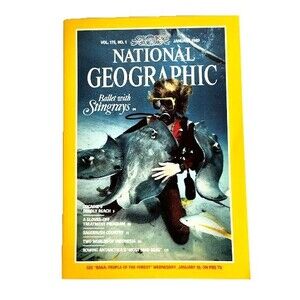 National Geographic Magazine Ballet with Stingrays January 1989 Vol 175 No 1